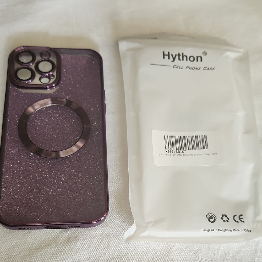3/$15 HYTHON PURPLE Glitter CELL PHONE CASE iPhone 13 Pro Max New